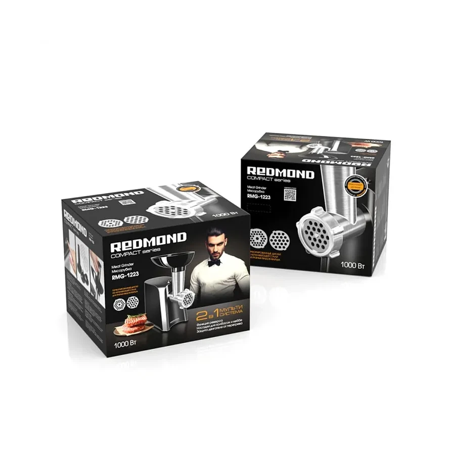 Мясорубка Redmond RMG-1223, 1340 Вт, 1.5 кг/мин, черный — 3
