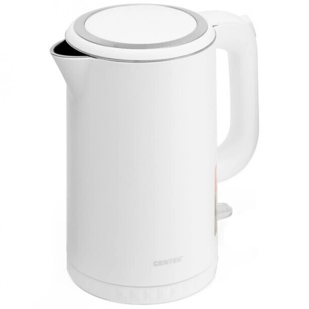 Чайник электрический Centek CT-0020, 1.7 л, 2200 Вт, металл, белый