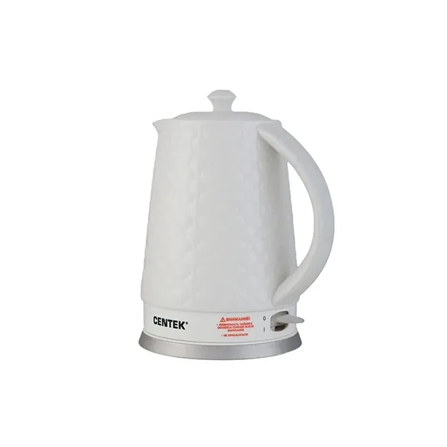 Чайник электрический Centek CT-0061, 2.0л, 2000W, керамика, белый — 2