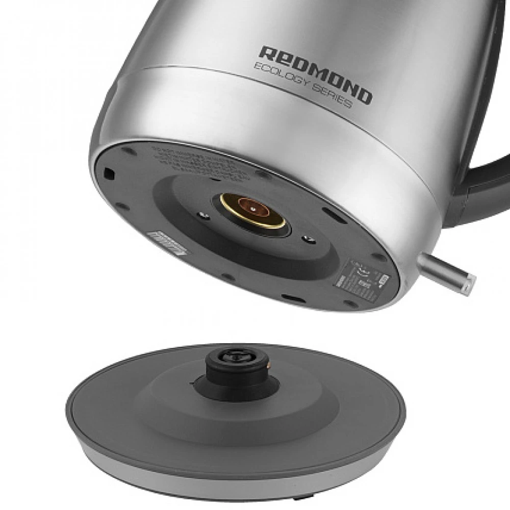 Чайник электрический Redmond RK-M172, 1.7л, 2100W, механический, серебристый