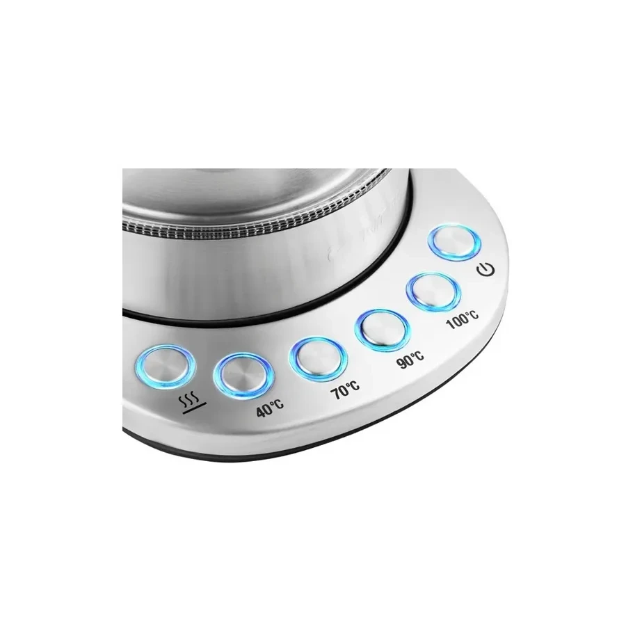 Чайник электрический Kitfort KT-648, 1л, 2200W, стекло, 4 температурных режима