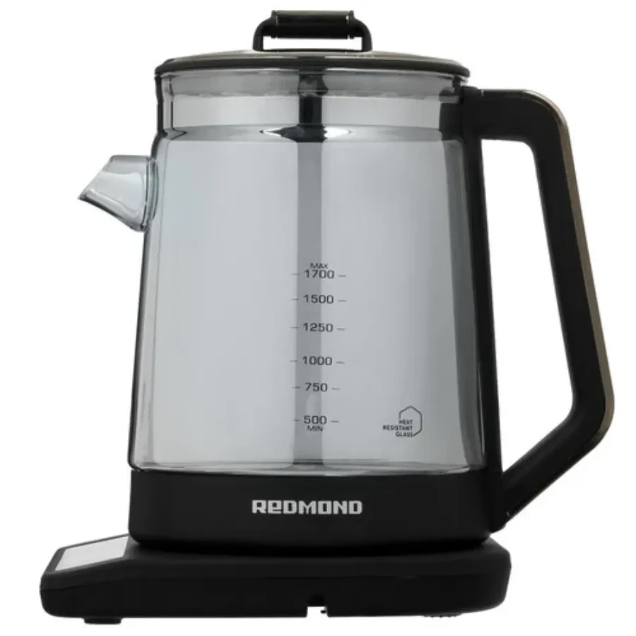 Чайник электрический Redmond RK-G1310D, Black/Chrome