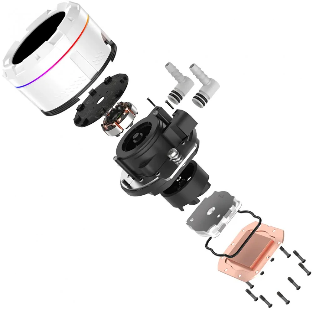 Система водяного охлаждения ID-Cooling SL240 White — 5