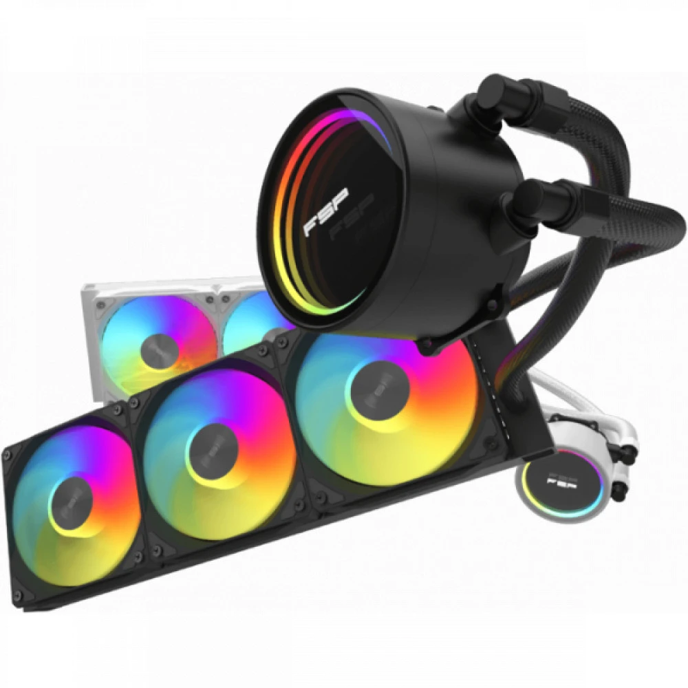 Водяное охлаждение FSP AE36-B 360mm, RGB, чёрное — 2