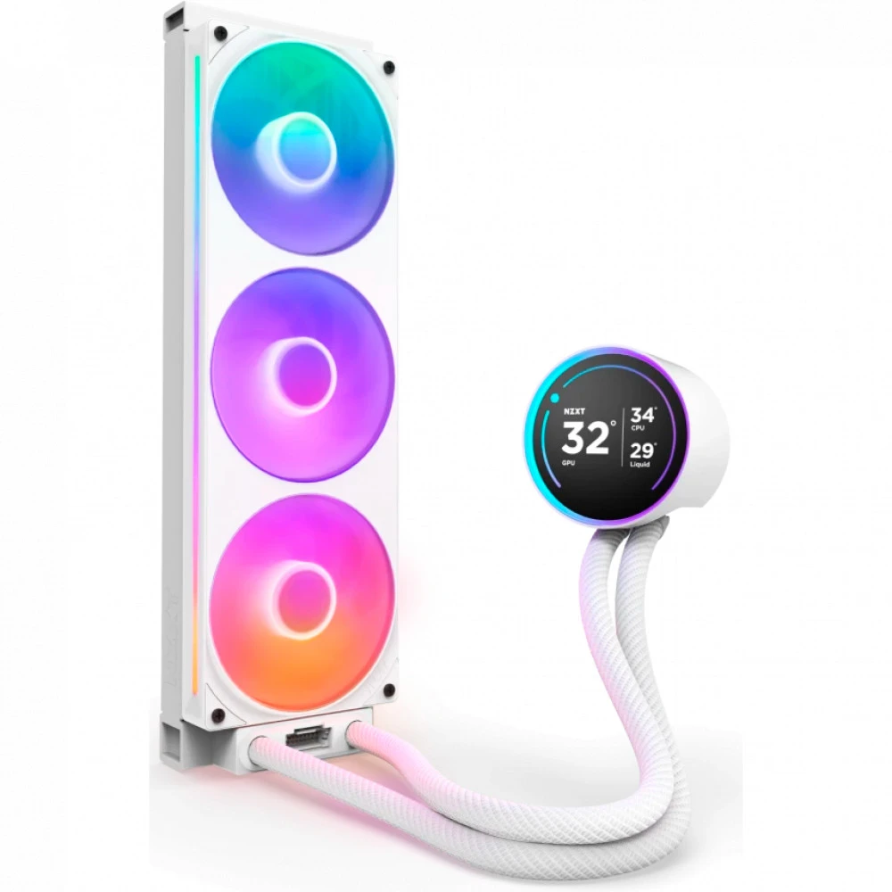 Система водяного охлаждения NZXT Kraken Elite 360 RGB White — 2