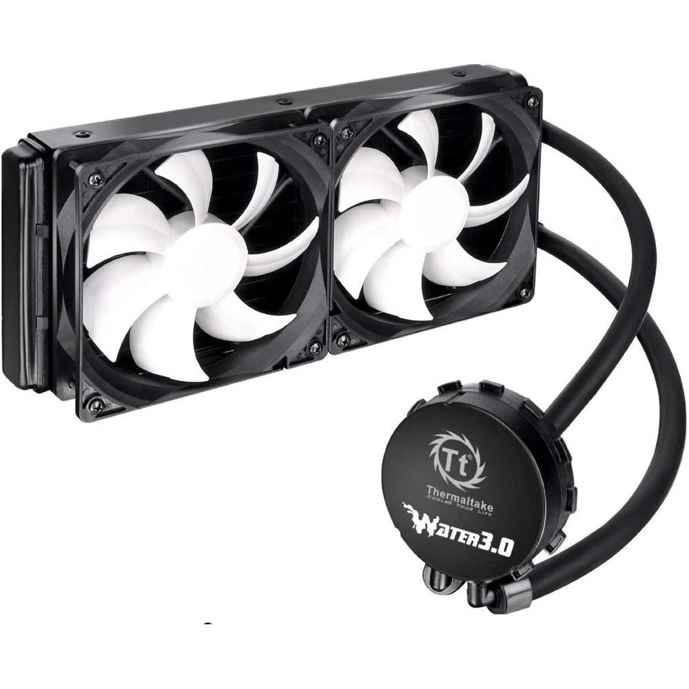 СЖО Thermaltake Water 3.0 Extreme S, S115X/1366/2011/AM3, 2х12cm, 3+4pin, Al+Cu, 1000-2000rpm, 20dB
