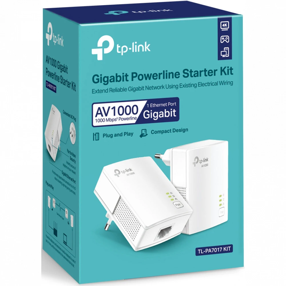Адаптер Powerline TP-Link TL-PA7017 KIT — 5