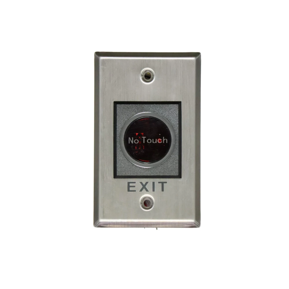 Кнопка выхода Hikvision DS-K7P07, бесконтактная, панель из нержавеющей стали, 115x70 мм