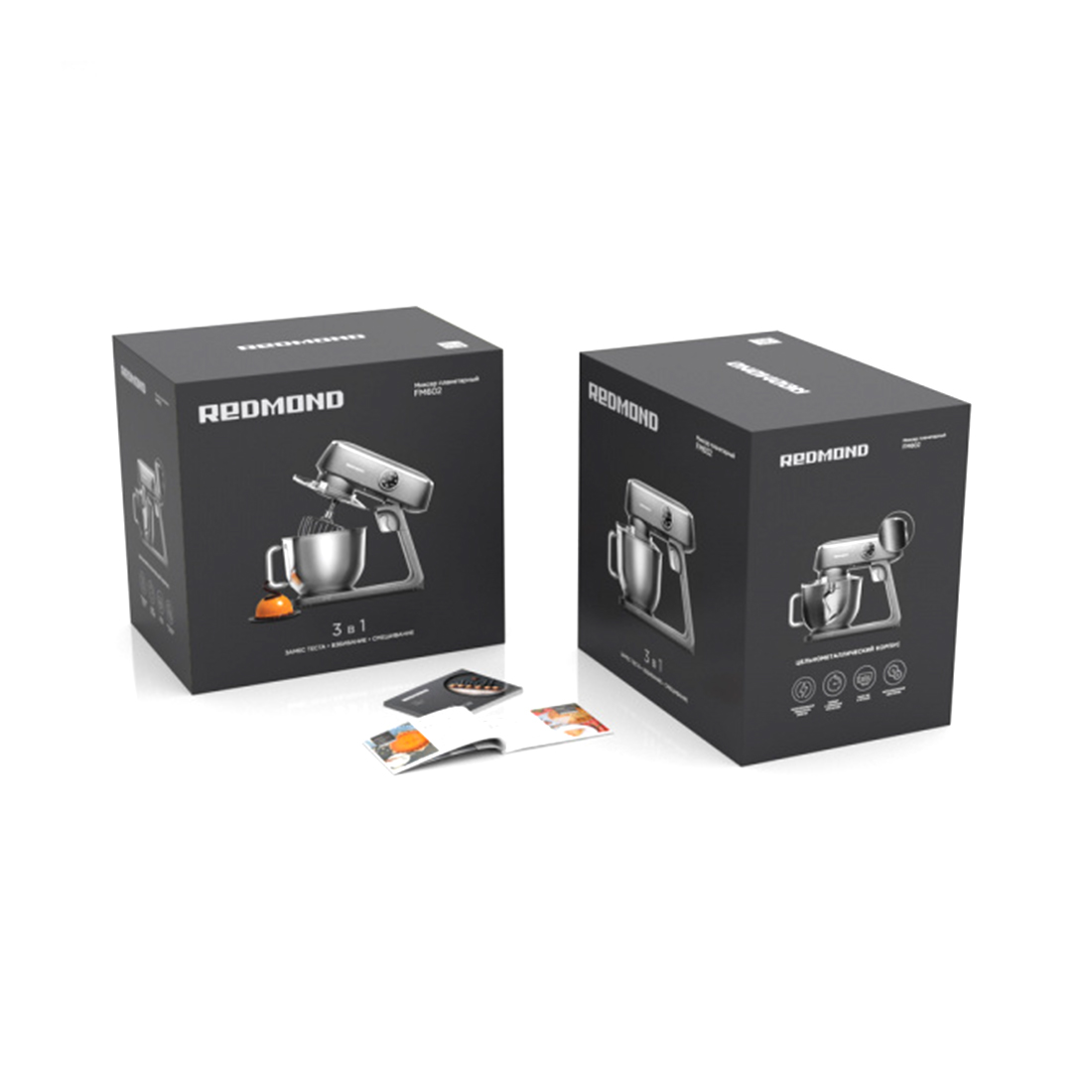 Планетарный миксер Redmond FM602, 1800W, 6л, 10 скоростей — 3