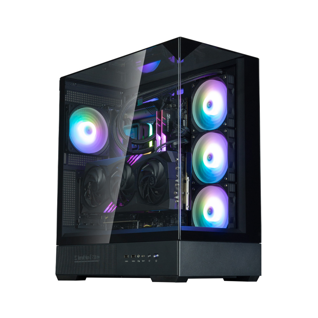 Корпус Zalman P40 Prism Plus Black, ATX, чёрный